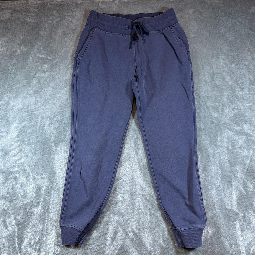 Lululemon Warm Down Jogger Womens 6 Blue Sweatpants Drawstring Athletic Active